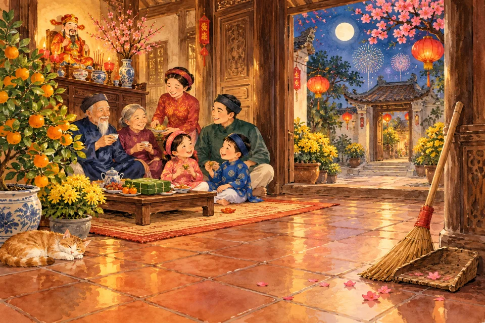 Ảnh bìa Tại sao kiêng quét nhà ngày Tết?