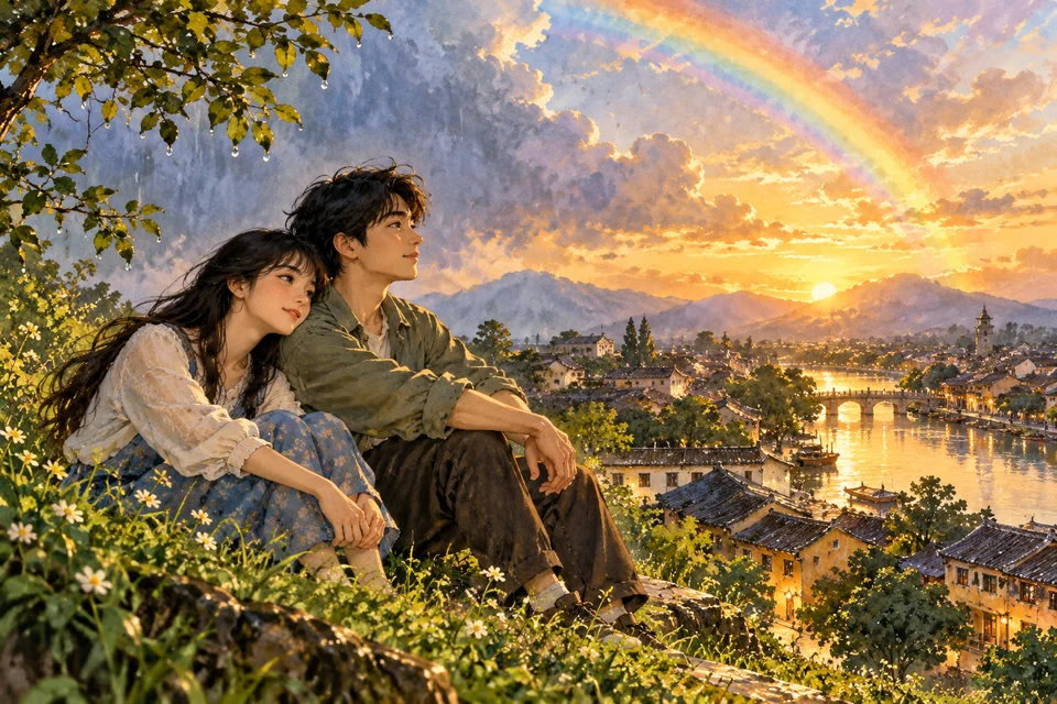 Ảnh bìa Chuyện tình giữa Mưa và Nắng